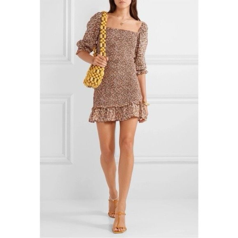 Faithfull The Brand Es Saada Smoked Dress Mathiola Floral
